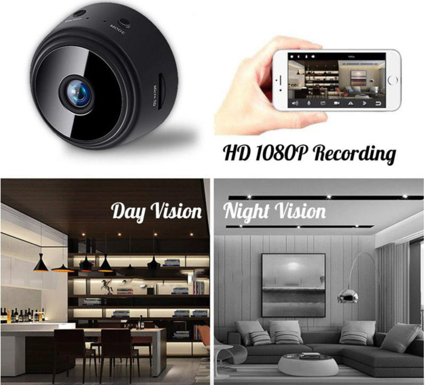 Mini Wifi Camera with A9 Surveillance Security